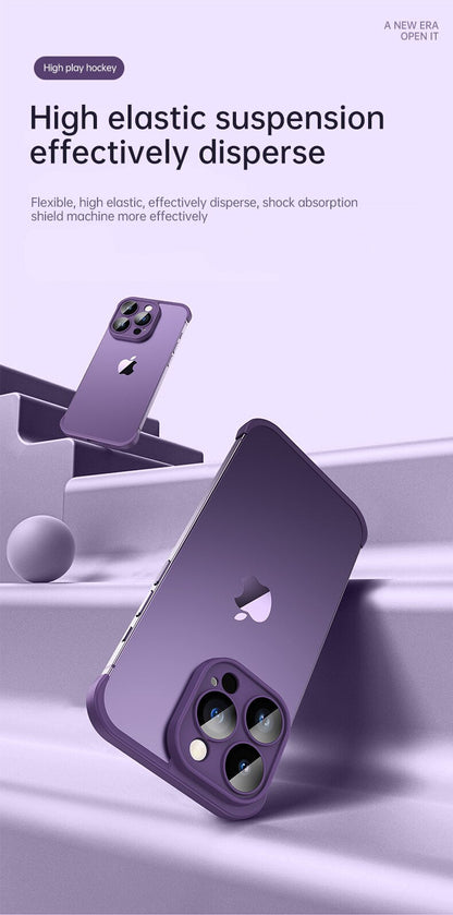 Luxury Contrast Bumper Case with Frosted Lens Guard