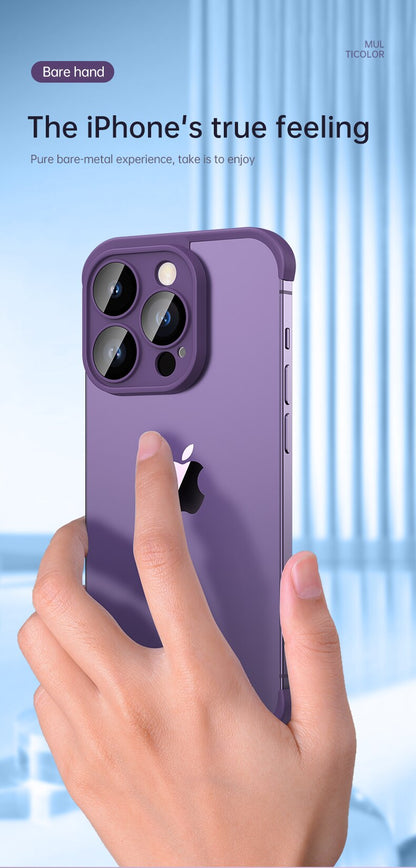 Luxury Contrast Bumper Case with Frosted Lens Guard