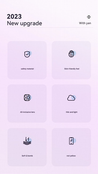 Luxury Contrast Bumper Case with Frosted Lens Guard