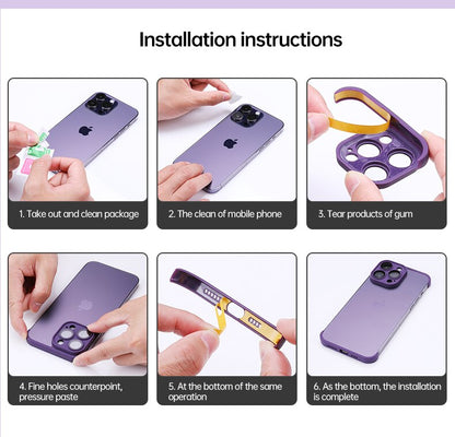 Luxury Contrast Bumper Case with Frosted Lens Guard