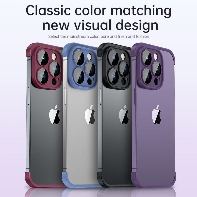 Luxury Contrast Bumper Case with Frosted Lens Guard