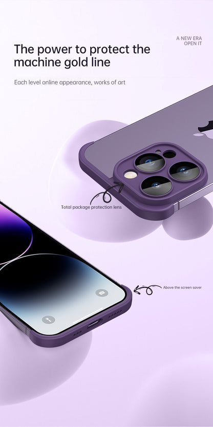 Luxury Contrast Bumper Case with Frosted Lens Guard