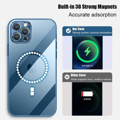 Clear MagSafe Case for iPhone with Plated Edge