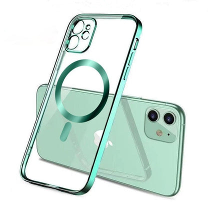 Clear MagSafe Case for iPhone with Plated Edge
