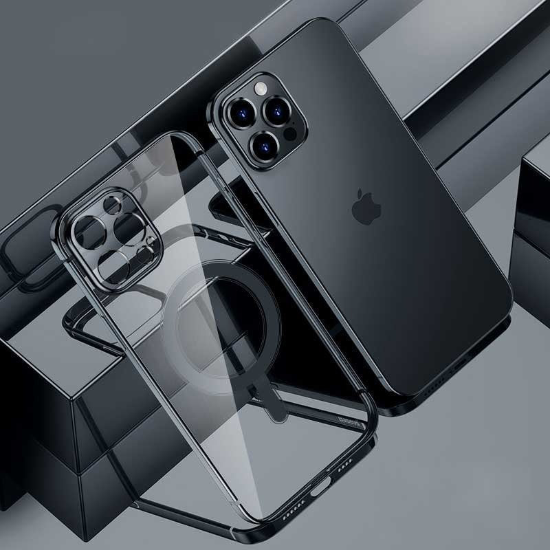 Clear MagSafe Case for iPhone with Plated Edge