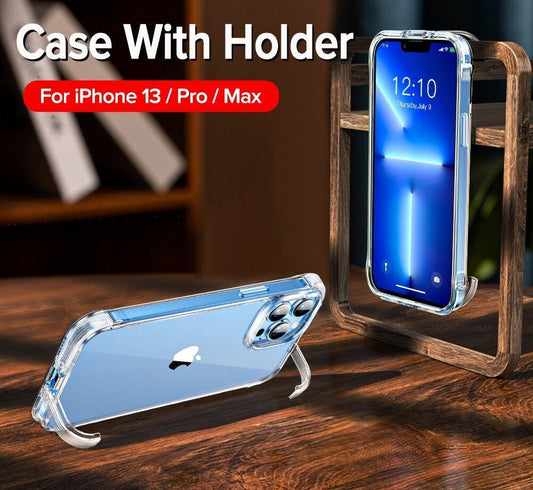 Clear Protective Case with Metal Stand